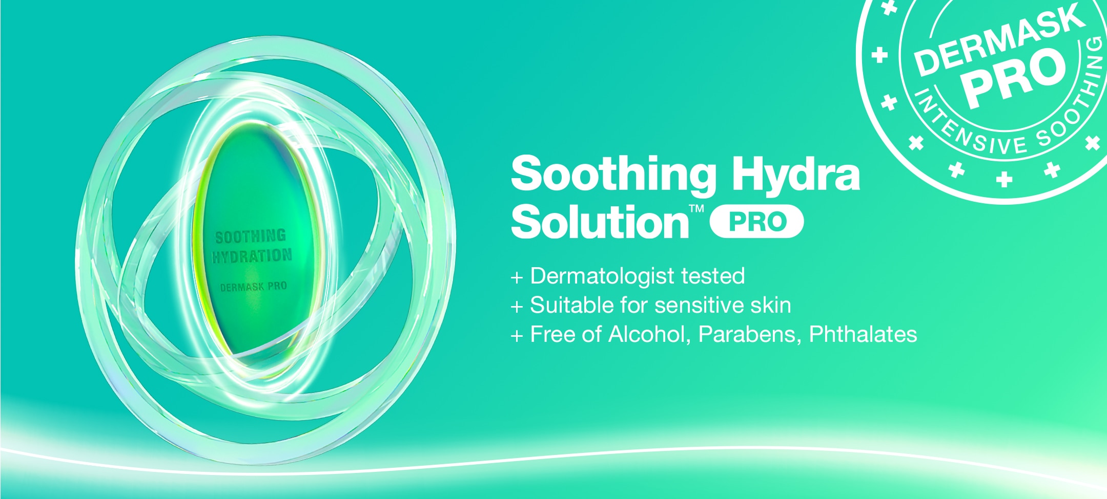 Soothing Hydra Solution Pro is dermatologist tested, safe for sensitive skin and free from drying alcohol